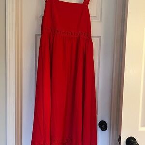 Red Sleeveless Dress